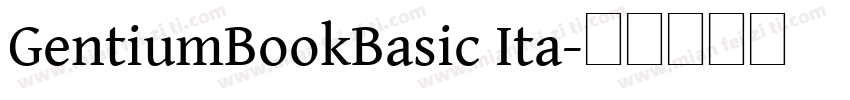 GentiumBookBasic Ita字体转换